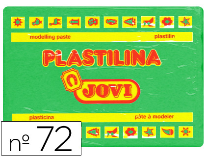 Barra 350g. plastilina Jovi 72 verde claro